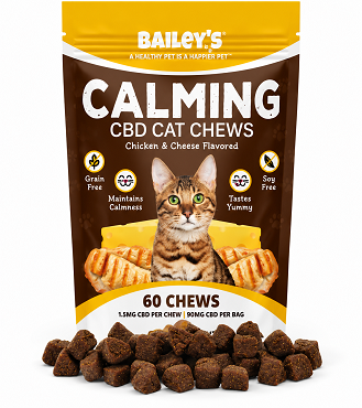 Bailey’s Calming CBD Cat Chews – Chicken & Cheese