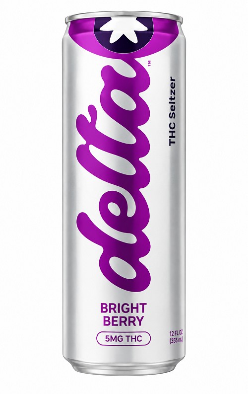 Delta Light Bright Berry THC Seltzer – 5 mg THC, 12 fl oz can 